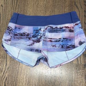 Lululemon purple shorts, size 6